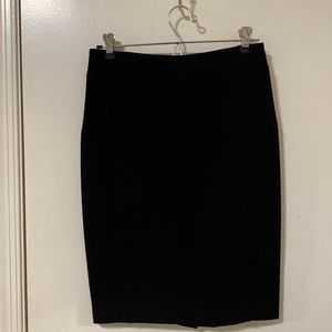 LOFT Black Knee Length Pencil Skirt-Size 0
